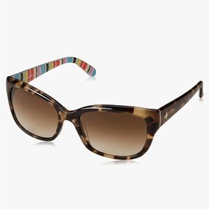 Kate Spade New York Women's Johanna Rectangular Sunglasses in Tortoise